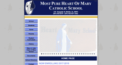 Desktop Screenshot of heartofmaryschoolmobile.org